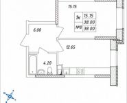 1-комнатная квартира площадью 38 кв.м, Талдомская улица, 17к1 | цена 3 154 000 руб. | www.metrprice.ru