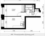 1-комнатная квартира площадью 37.48 кв.м, ул. Донецкая, 30, корп.1 | цена 4 832 747 руб. | www.metrprice.ru