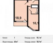 1-комнатная квартира площадью 40 кв.м, Жилинская ул., 1 | цена 2 938 000 руб. | www.metrprice.ru