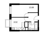 1-комнатная квартира площадью 30.7 кв.м,  | цена 4 245 964 руб. | www.metrprice.ru