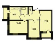 3-комнатная квартира площадью 69.4 кв.м, Лучистая ул. | цена 4 165 200 руб. | www.metrprice.ru