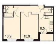 2-комнатная квартира площадью 51.2 кв.м, Сигнальный проезд, д.влд5 | цена 8 261 120 руб. | www.metrprice.ru