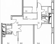 4-комнатная квартира площадью 118.9 кв.м, 1-й Грайвороновский пр, 1 стр 1 | цена 14 505 800 руб. | www.metrprice.ru