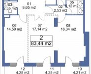 2-комнатная квартира площадью 83.44 кв.м, Кудрявцева, IV | цена 8 996 918 руб. | www.metrprice.ru