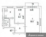 2-комнатная квартира площадью 41 кв.м, Владимирская 3-я ул., 28 | цена 6 300 000 руб. | www.metrprice.ru