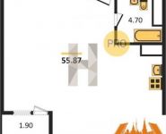 2-комнатная квартира площадью 55 кв.м, Складочная ул., 1 | цена 10 063 460 руб. | www.metrprice.ru