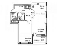 2-комнатная квартира площадью 73 кв.м, Беломорская улица, 1 | цена 12 264 000 руб. | www.metrprice.ru