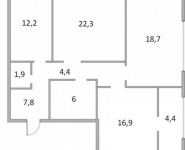 3-комнатная квартира площадью 94 кв.м, Сергея Макеева ул., 9 | цена 34 610 000 руб. | www.metrprice.ru