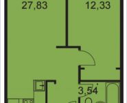 2-комнатная квартира площадью 46 кв.м, Ходынский бул., 2С1 | цена 8 376 812 руб. | www.metrprice.ru