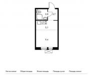 1-комнатная квартира площадью 20 кв.м,  | цена 3 020 000 руб. | www.metrprice.ru