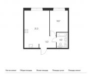 1-комнатная квартира площадью 41.4 кв.м, Ясеневая ул, 14 | цена 6 160 320 руб. | www.metrprice.ru