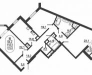 3-комнатная квартира площадью 123 кв.м, Серпуховский Вал ул. | цена 29 766 000 руб. | www.metrprice.ru