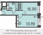 1-комнатная квартира площадью 36.6 кв.м, ул. Донецкая, 30, корп.2 | цена 5 003 623 руб. | www.metrprice.ru