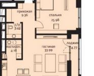 2-комнатная квартира площадью 102 кв.м, Усачева ул. | цена 61 622 432 руб. | www.metrprice.ru