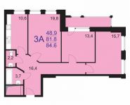 3-комнатная квартира площадью 84 кв.м, Ленина пр-т, 76 | цена 5 837 400 руб. | www.metrprice.ru