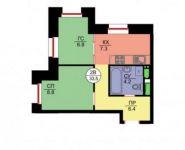 2-комнатная квартира площадью 33.2 кв.м, Велтон Парк мкр, К6 | цена 3 000 000 руб. | www.metrprice.ru
