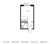 1-комнатная квартира площадью 20 кв.м,  | цена 3 026 000 руб. | www.metrprice.ru