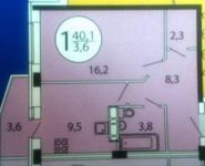 1-комнатная квартира площадью 40.5 кв.м, Колхозная ул., 6К2 | цена 3 200 000 руб. | www.metrprice.ru