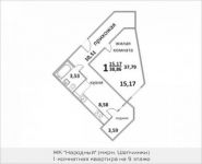 1-комнатная квартира площадью 39 кв.м, Народная ул., 23 | цена 2 991 409 руб. | www.metrprice.ru