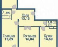 3-комнатная квартира площадью 82.3 кв.м в ЖК "Солнечная Долина", Фряновское ш., 64К1 | цена 5 827 663 руб. | www.metrprice.ru