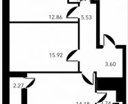 2-комнатная квартира площадью 59.54 кв.м, Новоалексеевская, 16с7 | цена 10 955 360 руб. | www.metrprice.ru