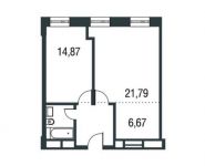 2-комнатная квартира площадью 54.4 кв.м в ЖК "AFI Residence. Павелецкая", улица Гришина, 14 | цена 8 325 321 руб. | www.metrprice.ru