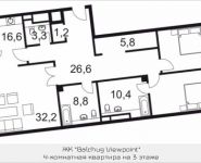 4-комнатная квартира площадью 145.3 кв.м, Садовническая набережная, вл3-7, корп.1 | цена 60 585 741 руб. | www.metrprice.ru