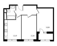 2-комнатная квартира площадью 53.5 кв.м, улица Берзарина, 28Ак1 | цена 9 419 520 руб. | www.metrprice.ru