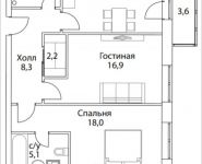 2-комнатная квартира площадью 71 кв.м, Шелепихинская набережная, влд 34, корп.4 | цена 20 668 770 руб. | www.metrprice.ru
