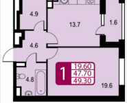 1-комнатная квартира площадью 49.3 кв.м в ЖК "Зиларт", Автозаводская, 23, корп.3 | цена 10 511 844 руб. | www.metrprice.ru