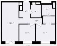 2-комнатная квартира площадью 62.2 кв.м, Заречная, 4Бс3 | цена 13 509 840 руб. | www.metrprice.ru