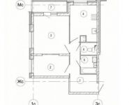 2-комнатная квартира площадью 54.5 кв.м, Космонавтов б-р, 11 | цена 5 216 000 руб. | www.metrprice.ru