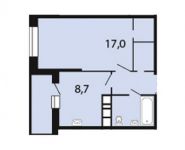 1-комнатная квартира площадью 39.2 кв.м, Заречная улица, 23 | цена 3 747 520 руб. | www.metrprice.ru