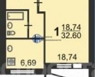 1-комнатная квартира площадью 32.6 кв.м, 26-ти Бакинских Комиссаров ул., 7К2 | цена 7 000 000 руб. | www.metrprice.ru