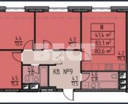 3-комнатная квартира площадью 89.7 кв.м в ЖК "Зиларт", Автозаводская ул., 23 | цена 15 032 078 руб. | www.metrprice.ru