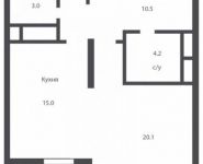 1-комнатная квартира площадью 55 кв.м, Херсонская ул., 43 | цена 14 196 000 руб. | www.metrprice.ru