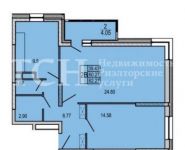 2-комнатная квартира площадью 62 кв.м, Чехова ул., 1 | цена 3 611 660 руб. | www.metrprice.ru