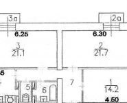 3-комнатная квартира площадью 80 кв.м, Лефортовский Вал ул., 16А | цена 15 400 000 руб. | www.metrprice.ru