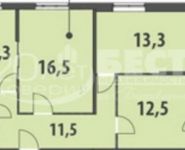 3-комнатная квартира площадью 71 кв.м в «Гринада», Феодосийская ул., 1К1 | цена 7 420 000 руб. | www.metrprice.ru