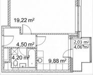 1-комнатная квартира площадью 40 кв.м, Лазоревый пр., 3 | цена 9 407 729 руб. | www.metrprice.ru