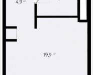 1-комнатная квартира площадью 27.91 кв.м, Заречная, 4Бс2 | цена 6 706 773 руб. | www.metrprice.ru