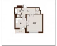 1-комнатная квартира площадью 48.4 кв.м, Вавилова, 29 | цена 10 672 200 руб. | www.metrprice.ru