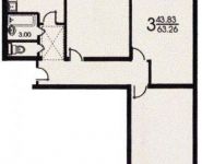 3-комнатная квартира площадью 63 кв.м, переулок Васнецова, 3 | цена 10 390 000 руб. | www.metrprice.ru