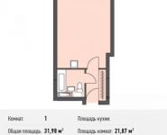 1-комнатная квартира площадью 32 кв.м, Донецкая ул., 30С1 | цена 4 168 561 руб. | www.metrprice.ru