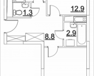 2-комнатная квартира площадью 54.5 кв.м, Транспортный проезд, 15 | цена 5 021 085 руб. | www.metrprice.ru