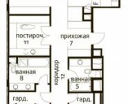 3-комнатная квартира площадью 154 кв.м, Усачева ул., 11 | цена 70 587 000 руб. | www.metrprice.ru