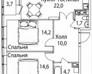 3-комнатная квартира площадью 70 кв.м, Юго-Восточный административный округ, район Лефортово, жилой квартал Символ, к4 | цена 14 099 600 руб. | www.metrprice.ru