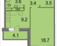 1-комнатная квартира площадью 43 кв.м, 9 Мая ул., 12Б | цена 4 740 768 руб. | www.metrprice.ru