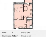 1-комнатная квартира площадью 48.5 кв.м, Береговой пр., ВЛ5 | цена 9 069 500 руб. | www.metrprice.ru