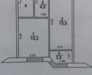 1-комнатная квартира площадью 43.2 кв.м, Колхозная улица, 2 | цена 3 800 000 руб. | www.metrprice.ru